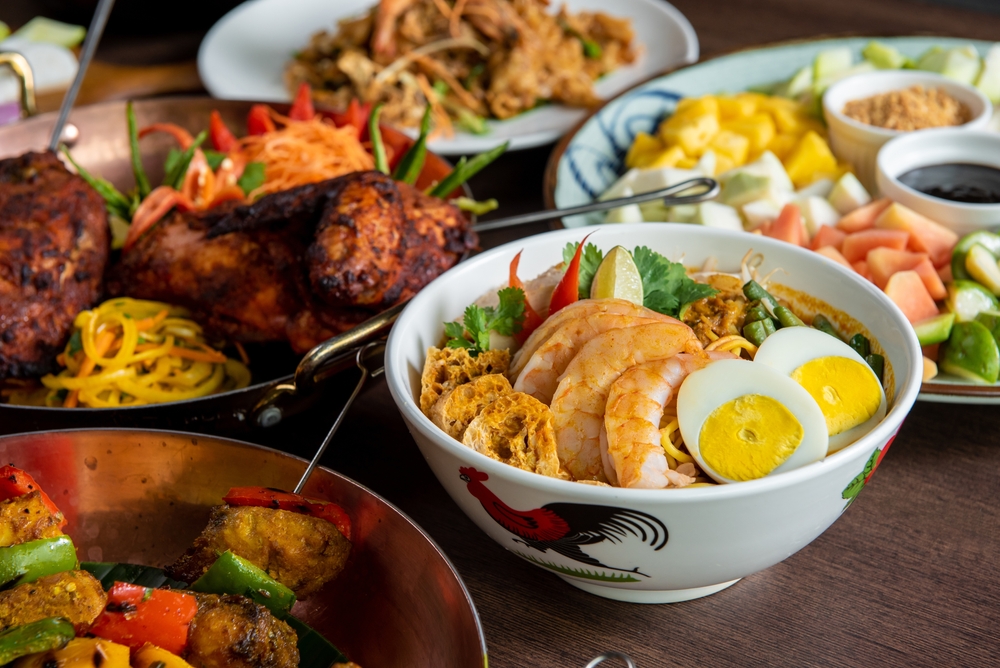 Various Malaysian dishes