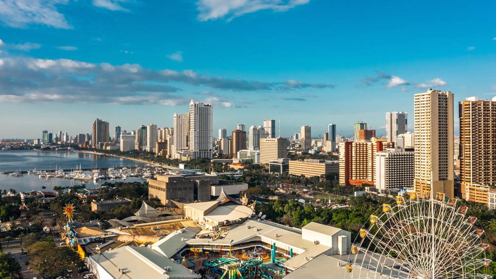 A view of the cityscape near Manila Bay